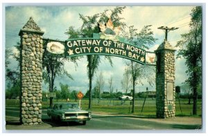 1968 Gateway of the North City North Bay Ontario Canada Vintage Postcard