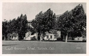 Lowell Grammar School, Turlock, California, Early Postcard, Unused