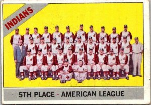 1966 Topps Baseball Card 1965 Cleveland Indians sk3003