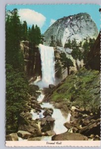 Merced River, Vernal Fall, Yosemite National Park, California, 1978 Postcard