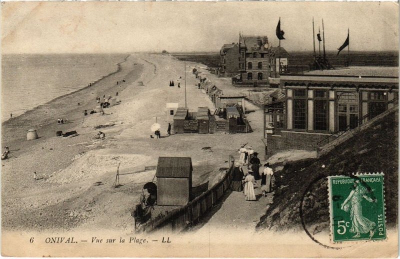 CPA ONIVAL Vue sur la Plage (1292417)