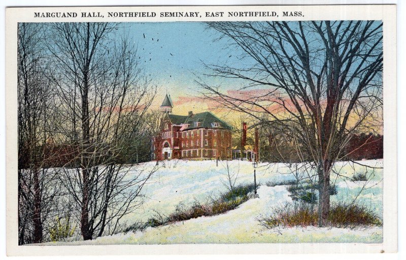 East Northfield, Mass, Marguand Hall, Northfield Seminary