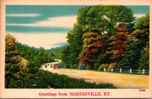 Kentucky Greetings From Nortonville 1950