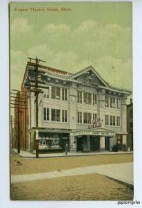 Salem MA Empire Theatre Vaudeville Postcard