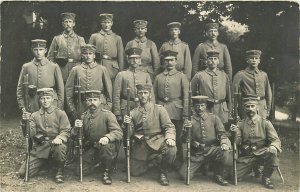 Postcard RPPC C-1910 Eastern European  Military Soldiers rifles 23-12445