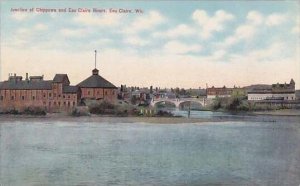 Wisconsin Eau Claire Junction Of Chippewa And Eau Claire Rivers