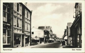 Netherlands Den Helder Spoorstraat Vintage Postcard 04.09