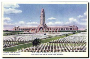 Old Postcard Vue Generale of & # 39Ossuaire Douaumont Army