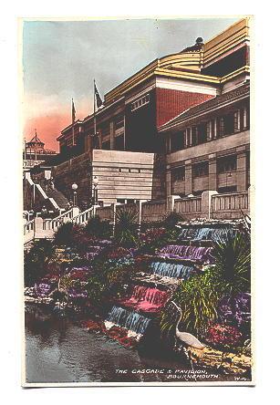 Real Photo, Tinted, Cascade & Pavilion, Bournemouth, England,