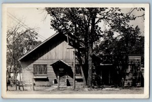 Brainard Minnesota MN Postcard RPPC Photo Shady Haven Cafe c1930's Vintage