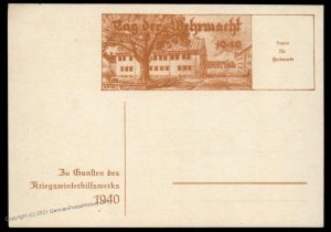 Germany 1940 Winterhilfswerk WHW 1940 Tag der Wehrmacht Patriotic Donation 98262