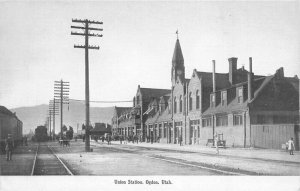 C-1910 Railroad Depot Union Station Ogden Utah undivided Postcard 20-11135