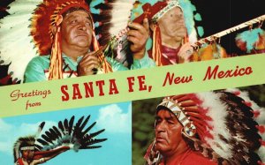 Vintage Postcard Greetings From Santa Fe New Mexico