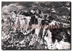 Postcard Modern Landscapes Provence Rock and Village aerial view Baux