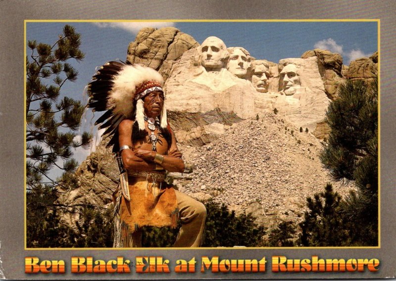 South Dakota Black Hills Mount Rushmore Sioux Indian Chief Ben Black Elk 2006