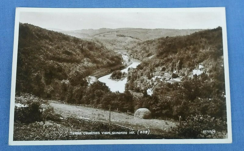 Vintage Valentines RP Postcard Three Counties View Symonds Yat Herefordshire  D1