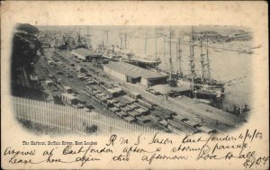 East London South Africa Boats, Ships Buffalo River Postally Used c1905 Postcard