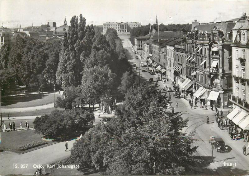 Oslo Norway Karl Johansgate 1956