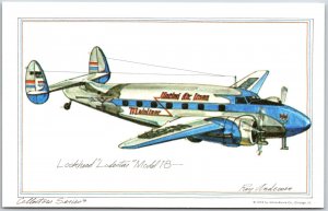 Airplane Loakheed Lodestar Model 18 Prototype US Army Air Force Postcard