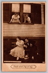 Postcard Thats What They All Say Womans Suffrage Cheat Roth & Langley Sepia 1909