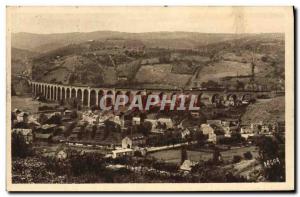 Old Postcard Souillac Grand Viaduct From 30 arches