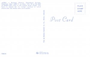 US    PC4320  BUSINESS DISTRICT, STEAMBOAT PASS, COLORADO