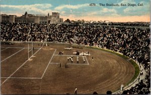 Postcard The Stadium in San Diego, California Track and Field Sports