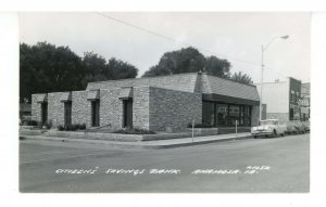 IA - Anamosa. Citizen's Savings Bank & Street Scene ca 1950's-60's   RPPC