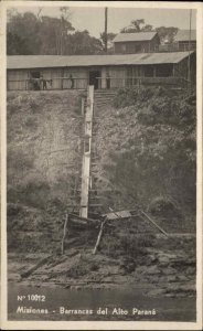 Brazil? Misiones Barrancas del Alto Parana Real Photo Postcard