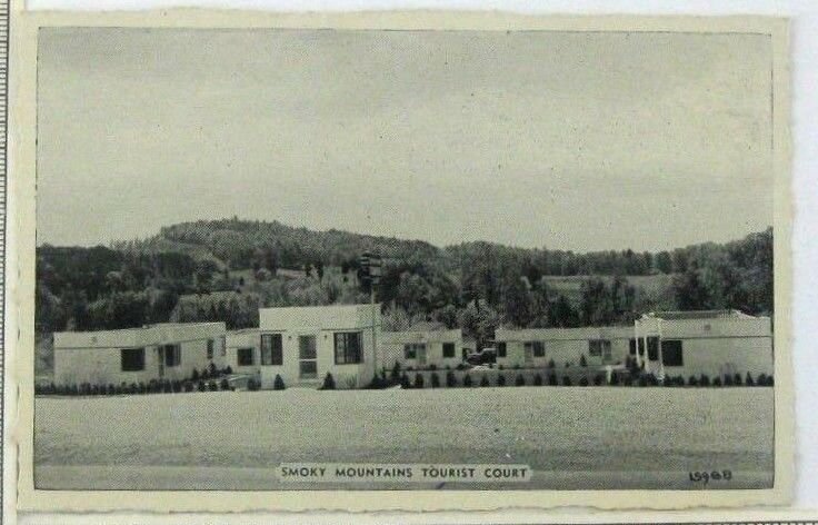 1950s Smoky Mountains Tourist Court Motel Postcard Route 71 Knoxville TN