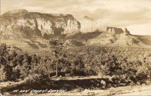 RPPC Sedona AZ Oak Creek Canyon 1943 WWII Soldier's Mail, Arizona