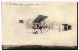 Old Postcard Jet Aviation Airplane Farman