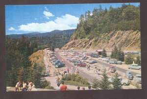 NEWFOUND GAP TENNESSEE PARKING AREA OLD CARS SMOKY MOUNTATIN PARK POSTCARD