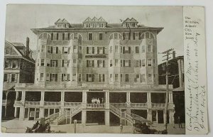 1906 The Wiltshire Hotel Atlantic City NJ New Jersey RPPC Postcard Horse Buggy