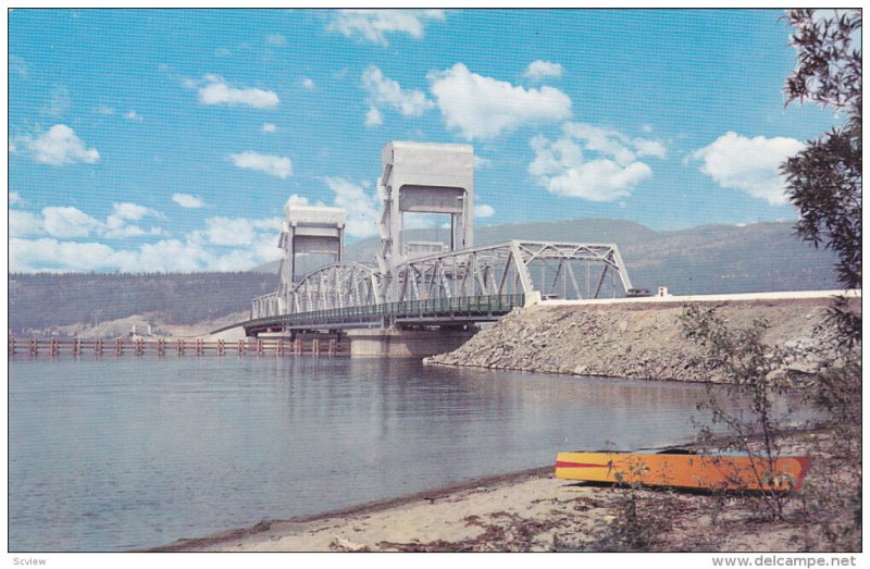 KELOWNA, British Columbia, Canada, 1940-1960's; Okanagan Lake Bridge