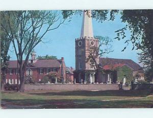 Unused Pre-1980 CHURCH SCENE New Castle Delaware DE p3179