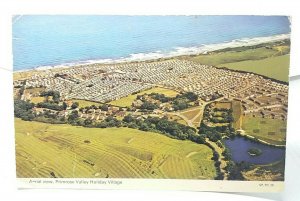 Aerial View of Primrose Valley Holiday Village Filey Yorks Vintage Postcard 1980