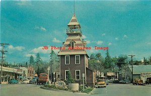 2 Postcards, Auburn, California, Bird's Eye View, Firehouse