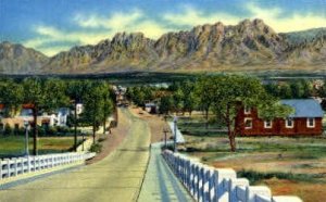 Organ Mountains & Viaduct in Las Cruces, New Mexico