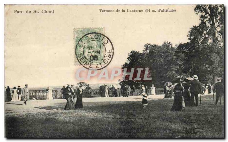 Parc de Saint Cloud Postcard Old Lantern Terrace (94m d & # 39altitude)