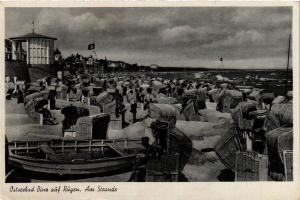 CPA AK Insel RÜGEN BINZ Am Strande GERMANY (670410)
