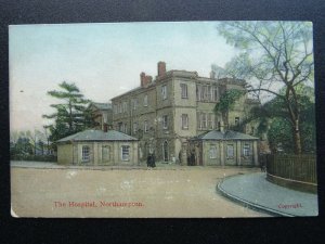 Northampton THE HOSPITAL (Glittered) - Old Postcard by L.N. Publishing