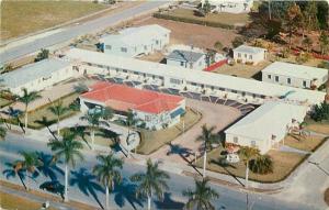 Homestead Florida~Ixora Motel~1950s Postcard