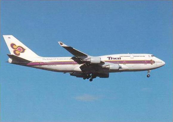 Thai Boeing 747 4D7 Hs TGT cn 26616