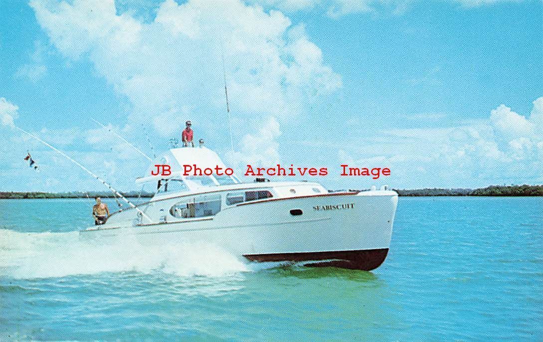 Carta De Pesca Yate Seabiscuit, Crandon Park Marina, Key Biscayne Florida United States
