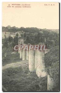 Old Postcard Poitiers Moat