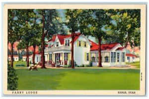 1945 Parry Lodge Exterior Building Kanab Utah UT Vintage Antique Posted Postcard
