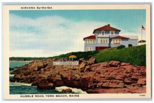 c1930's Nirvana By The Sea, Nubble Road, York Beach ME Unposted Postcard