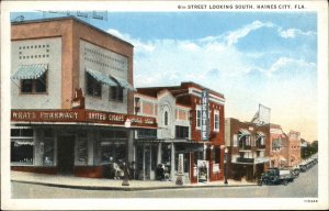 Haines City FL 6th St. Wray's Pharmacy Drugstore c1920 Postcard