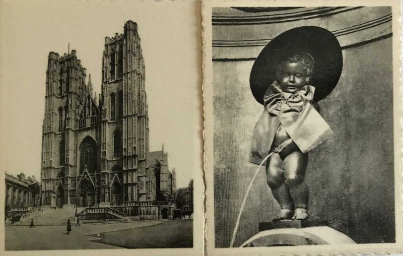 Vintage Bruxelles - Brussels 10 Photo Snapshots Postcard- Albert Series